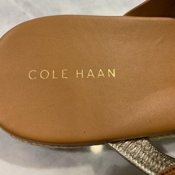 Cole Haan Grand 360 strappy sandals with metallic snakeskin detail size 10 - Picture 7 of 11